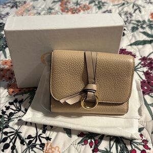 Chloe’ Alphabet tri-fold wallet